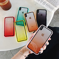 เคส-iPhone-XS-รุ่น-เคส-iPhone-XS-แฟชั่นเคสกันกระแทก-ขอบสี
