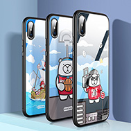 เคส-iPhone-XR-รุ่น-iPhone-XR-เคสหมีกันกระแทก-ของแท้-วัสดุดีมาก-ด้านหลังมีกระจกนิรภัยในตัว

