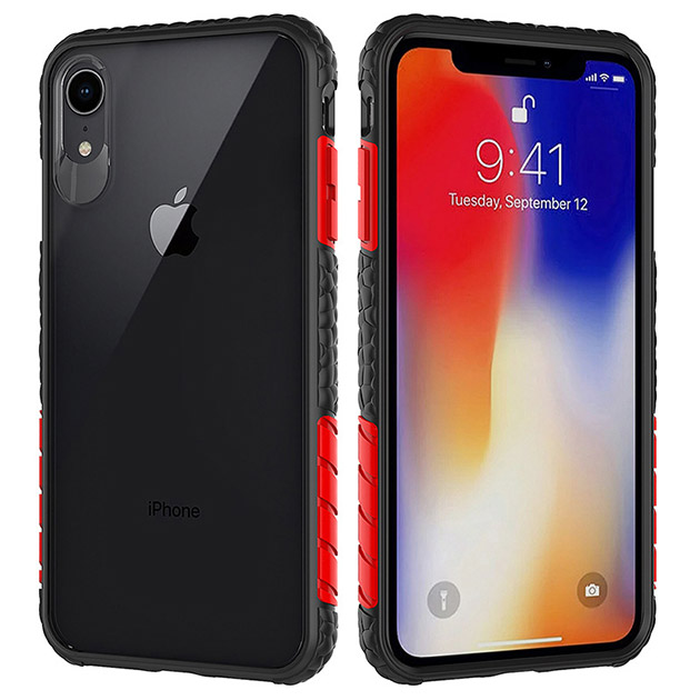 401089 รุ่น iPhone XR ขอบดำ แถบแดง
