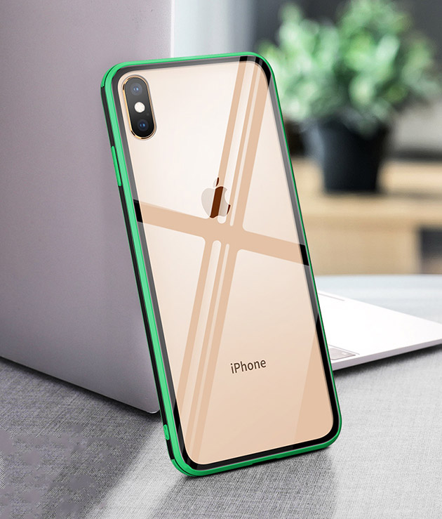 318033 เคส iPhone XS MAX ขอบสีเขียว
