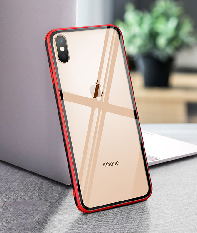 318034 เคส iPhone XS MAX ขอบสีแดง
