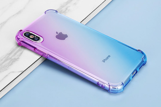 305039 เคส iPhone XS MAX สี ม่วง-ฟ้า
