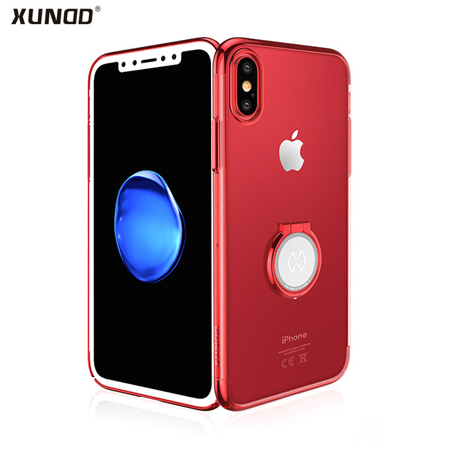 296003 เคส iPhone XS ขอบสี แดง
