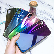 เคส-huawei-P20-Pro-เคส-หัวเว่ย-P20-Pro-รุ่น-Huawei-P20-Pro-เคสแฟชั่นของแท้-ลายแสงออโรร่า-พร้อมกระจกนิรภัยด้านหลัง
