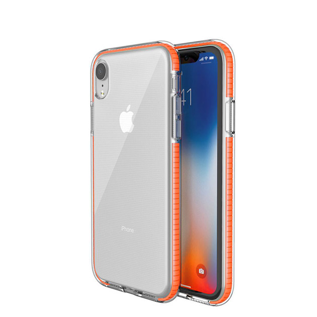 402092 เคส iPhone XR ขอบสีส้ม (รุ่นใหม่ขอบมน)
