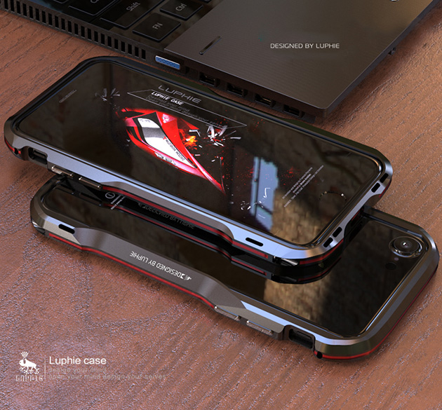 414011 บัมเปอร์ iPhone XS สีดำ-แดง
