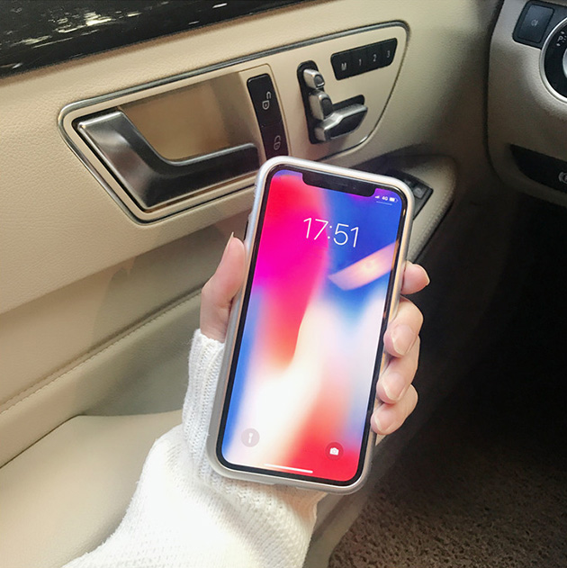 275024 รุ่น iPhone X สีขาว-ขอบเงิน
