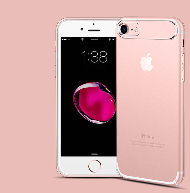 165079 เคสใส iPhone 7 ขอบสี Rose gold
