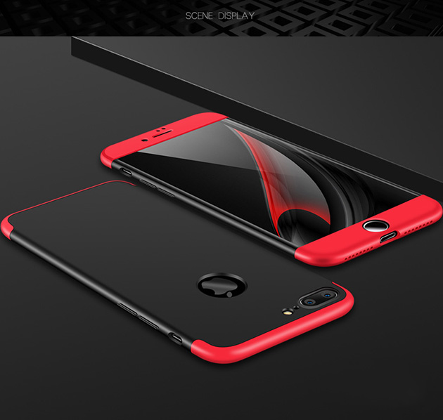 127070 รุ่นสำหรับ iPhone 6/6s สีดำ-แดง (ด้านหลังโชว์โลโก้)
