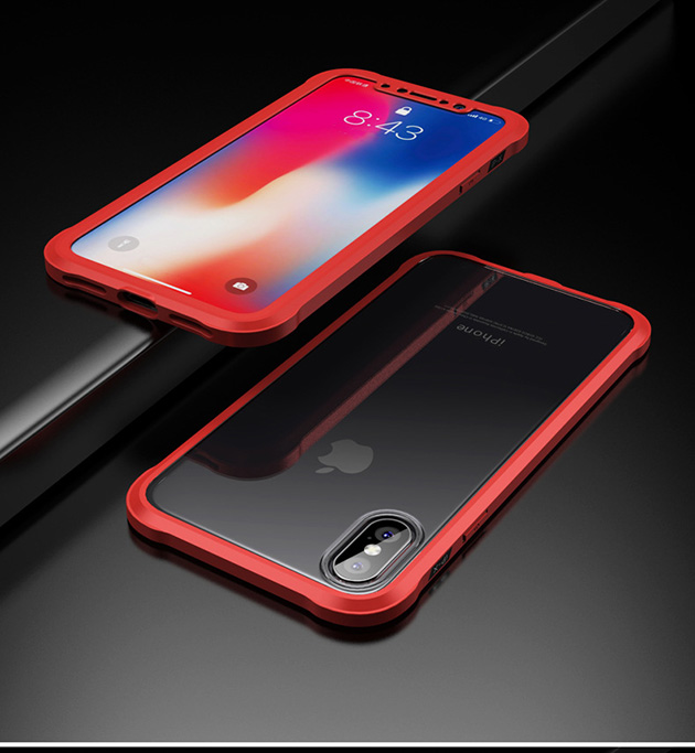 284024 เคส iPhone 7 สีแดงหลังใส
