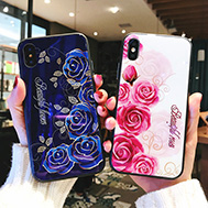 เคส-iPhone-X-เคส-ไอโฟน-X-เคส-iPhone-10-รุ่น-เคสปกป้องตัวเครื่อง-iPhone-X-ของแท้-ลายดอกกุหลาบ-เม็ดสีแน่น
