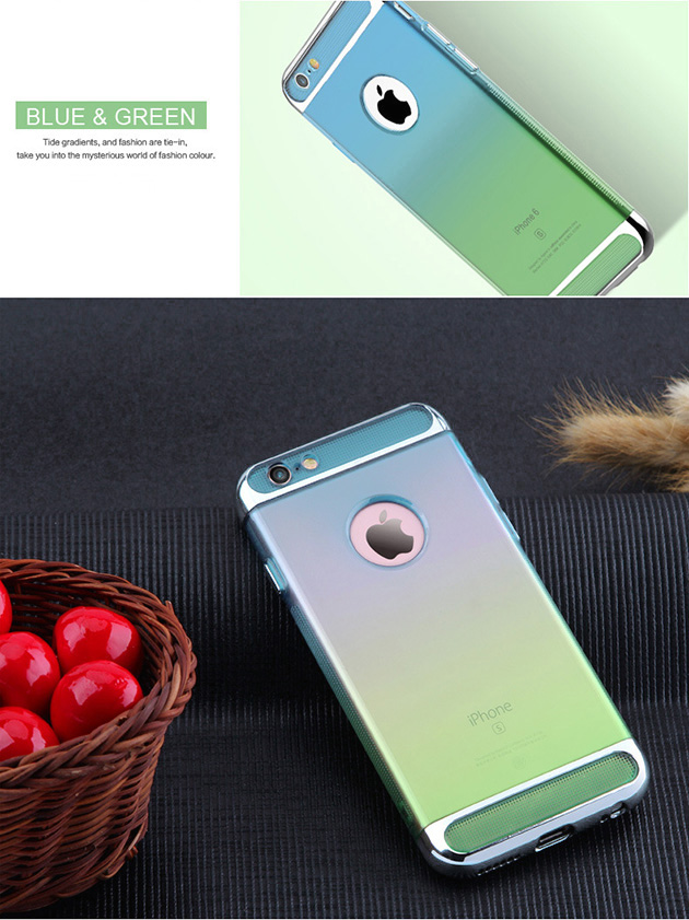 206038 เคส iPhone 6/6s สีฟ้า-เขียว
