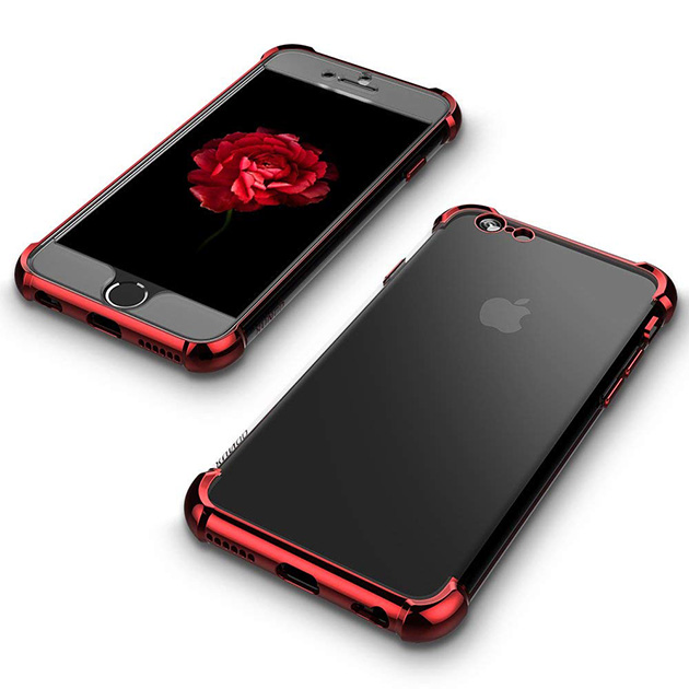296020 เคส iPhone 7 ขอบสี แดง
