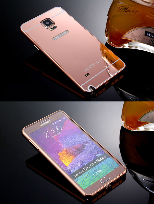 เคส Note 4 หลังเงา 149027 สี Rose Gold
