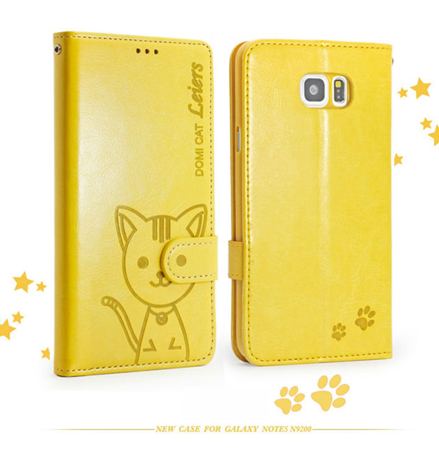 110041 เคสแมวเหมียว Note 5 สีเหลือง
