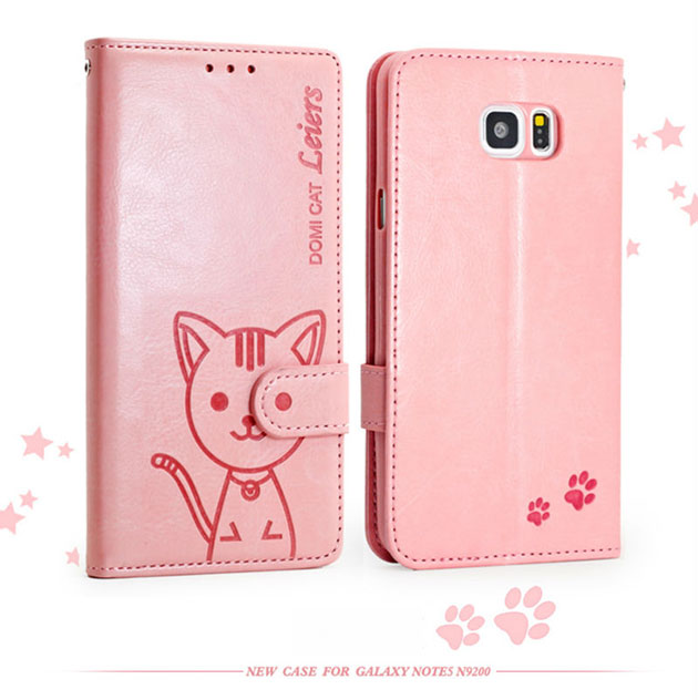 110043 เคสแมวเหมียว Note 5 สีชมพู
