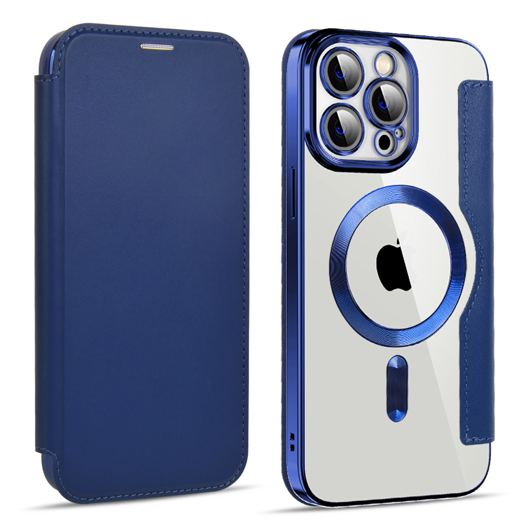 163038 เคสฝาพับ iPhone 14 Pro Max สีน้ำเงิน
