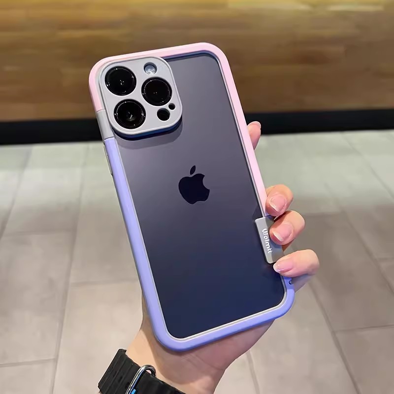193137 เคสบัมเปอร์ iPhone 14 Pro สีชมพู-ม่วง
